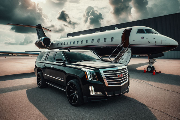 Sacramento Executive Airport car service luxury black sedan pickup